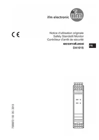 Notice IFM DA101S Contrôleur de sécurité industrielle