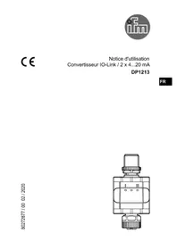 Notice IFM DP1213 Convertisseur électrique
