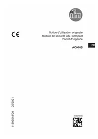 Notice IFM AC010S Module électronique