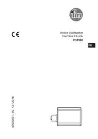 Notice IFM E30390 Interface électronique