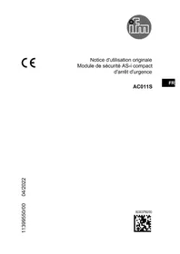 Notice IFM AC011S Module électronique