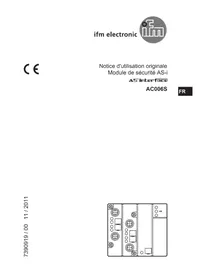 Notice IFM AC006S Module électronique