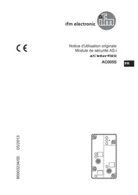 Notice IFM AC005S Module électronique