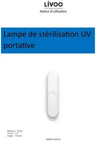 Notice LIVOO SA116 Stérilisateur