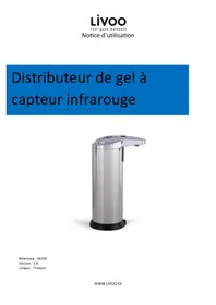 Notice LIVOO SA109 Distributeur de savon