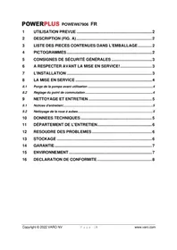 Notice PowerPlus POWEW67906 Pompe