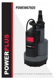 Notice PowerPlus POWEW67920 Pump