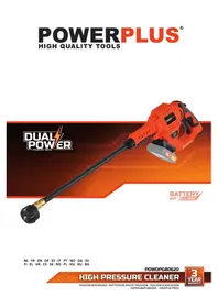 Notice PowerPlus POWDPG80620 Lavadora de alta pressão
