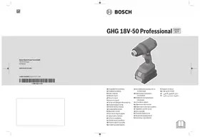 Notice BOSCH GHG 18B50 PROFESSIONAL Pistolet thermique
