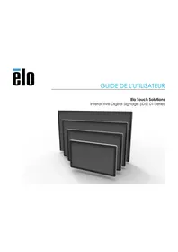 Notice ELO 5501LT Moniteur