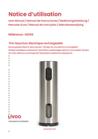 Notice LIVOO GS150 Kurketrekker