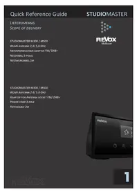 Notice REVOX STUDIOMASTER M500 Système hifi