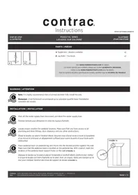 Notice Contrac 4313DMX Lavabo