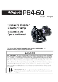 Notice POLARIS PB460 Pompe