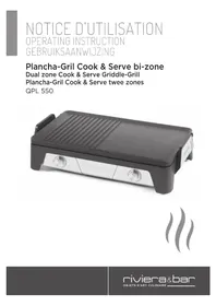 Notice RIVIERA & BAR QPL550 Grill plate