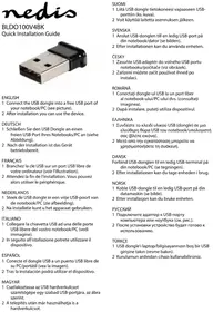 Notice NEDIS BLDO100V4BK Clé USB