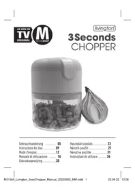 Notice Livington 3 SECONDS CHOPPER Robot da cucina