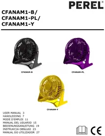 Notice Perel CFANAM1PL Ventilateur