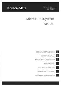 Notice Krüger&Matz KM1961 Hifi-systeem