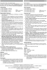 Notice Gourmetmaxx 01163 Récipient à nourriture