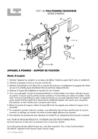 Notice Louis Tellier 537140 Trancheuse