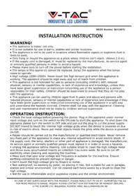 Notice V-TAC VT3216 Lutte antiparasitaire