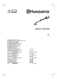 Notice HUSQVARNA ASPIRE T28P4A Débroussailleuse