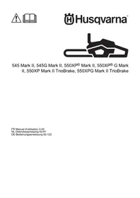 Notice HUSQVARNA 550 XP MARK II TRIOBRAKE Scie