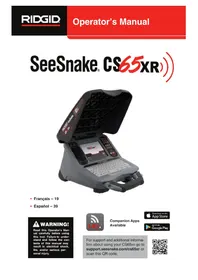 Notice RIDGID SEESNAKE CS65XR Monitor
