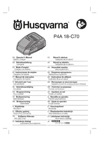 Notice HUSQVARNA ASPIRE P4A 18C70 Nabíječka baterií