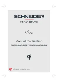 Notice SCHNEIDER VIVA GMSC310ACLQIBLK Radio