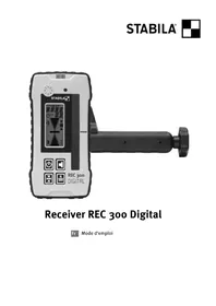 Notice Stabila RECEIVER REC 300 DIGITAL équipements de mesure