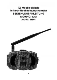 Notice Berger & Schröter MG984G30M Caméra vidéo