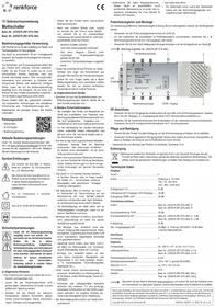 Notice Renkforce RFSTS380 Commutateur