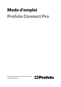 Notice PROFOTO CONNECT PRO Congélateur