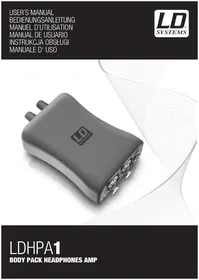 Notice LD Systems LDHPA1 Amplificateur pour casque