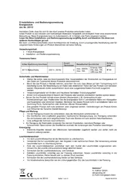 Notice Heitronic 35113 Lampe