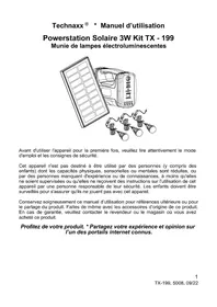 Notice TECHNAXX 5008 Batterie portable