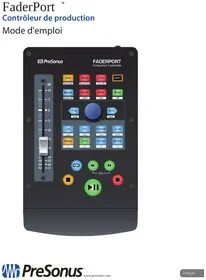 Notice PRESONUS FADERPORT Système hifi