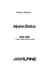 Notice ALPINE HDS990 Autoradio