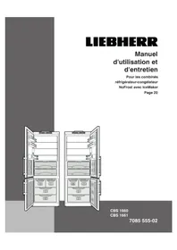 Notice LIEBHERR SBSES 9063 Réfrigérateur congélateur combiné