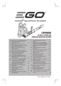 Notice EGO LBP8000E Blazer