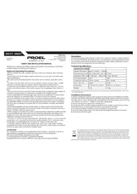 Notice Proel XE65CT Haut-parleur