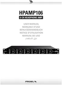 Notice Proel HPAMP106 Amplificateur pour casque