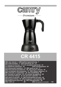 Notice CAMRY CR 4415 Kávovar