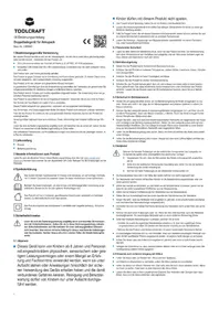 Notice Toolcraft ALG1100 Chargeur de piles