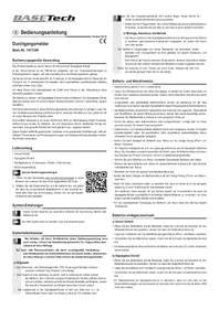 Notice BASETECH RL600 Système d'alarme