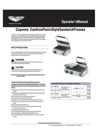 Notice Vollrath 40794C Placa de parrilla