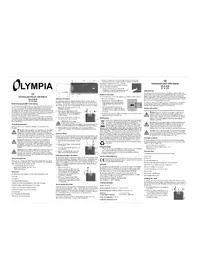 Notice Olymp ULA 410 Système d'alarme