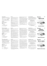 Notice Taylor TE10R Balances de cuisine